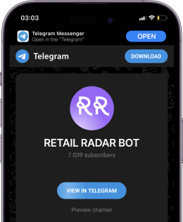 Retail Radar Bot on phone